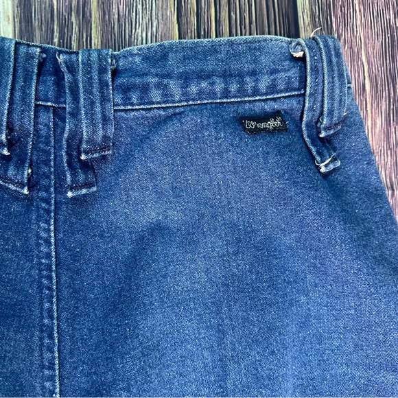 Vintage Wrangler Western Bareback High Waisted Dark Denim Jeans - Picture 4 of 8